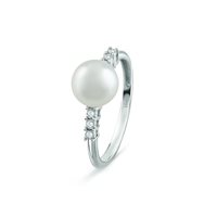 Anello Bliss Donna BL RUGIADA PERLE in Oro bianco Perla 20101424 - 20101424